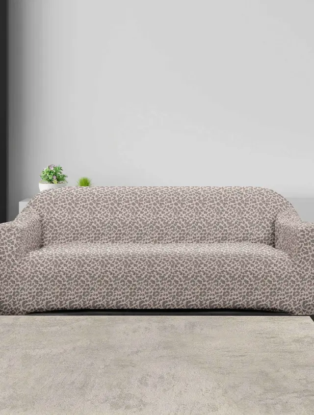 Ελαστικά καλύμματα καναπέ LYVIA BEIGE MADI Ελαστικό κάλυμμα πολυθρόνας