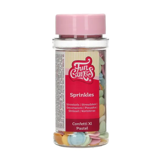 Funcakes Κομφετί XL Παστέλ - 55γρ.