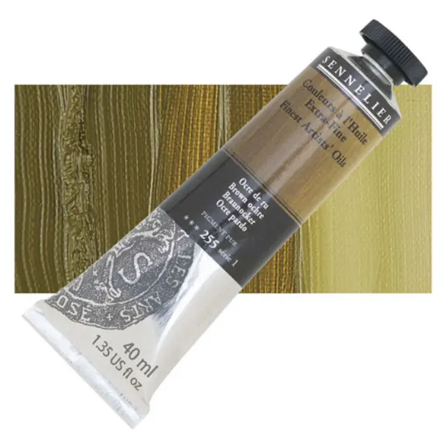 Sennelier Λάδι Finest Artists Oil 255 Brown Ochre - 40ml