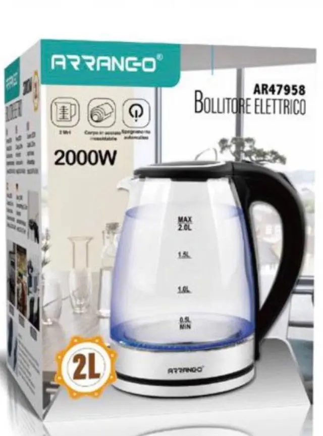 Βραστήρας νερού 2L 2000W Arrango AR47958