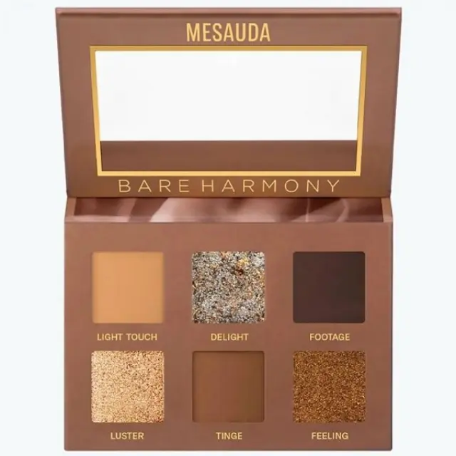 Mesauda Milano Bare Harmony 2.0 Παλέτα με Σκιές Ματιών 6γρ 203 Cool Bronze
