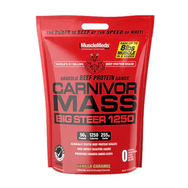 MuscleMeds Carnivor™ Mass Big Steer Vanilla Caramel, 20 Serving