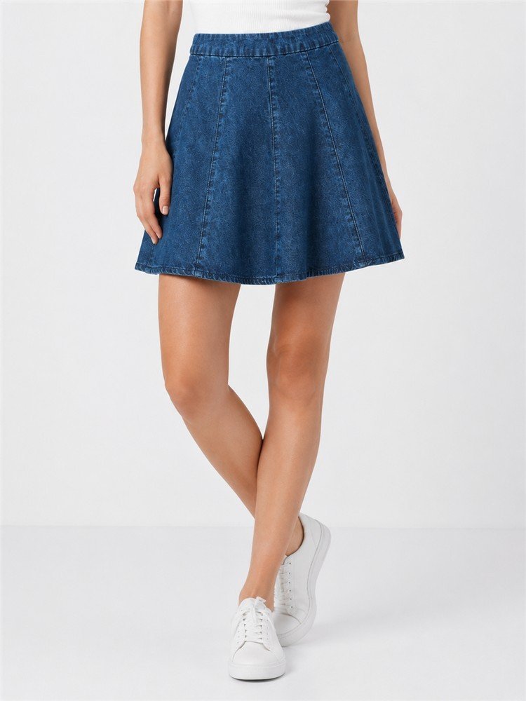 Γυναικεία Mini Denim Φούστα σε Α-Line Γραμμή Μπλε, JJXX - XS