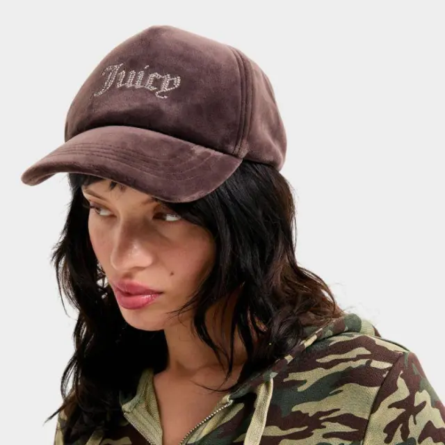 Καπέλο Juicy Couture Velour Diamante Baseball Cup JCAWH224702-193 Καφέ - ONESIZE 2