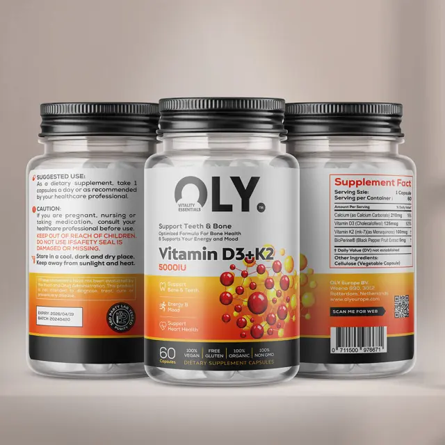 Oly Vitamin D3+K2 5000 IU 3