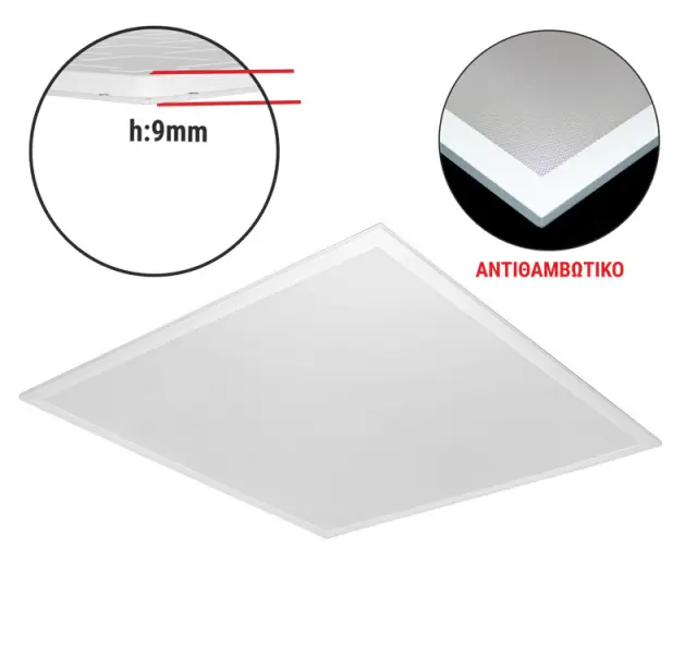 ΦΩΤΙΣΤ. ΨΕΥΔ/ΦΗΣ LED PANEL SLIM 60x60 48W 4000K UGR19 ΛΕΥΚΟ