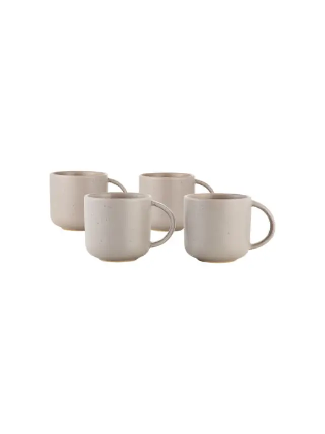 Maxwell & Williams Κούπα Speckle Σετ 4Τμχ 360ml Grey