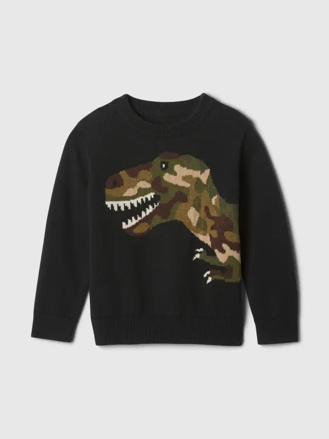 Μαύρο babyGap Intarsia Πουλόβερ black