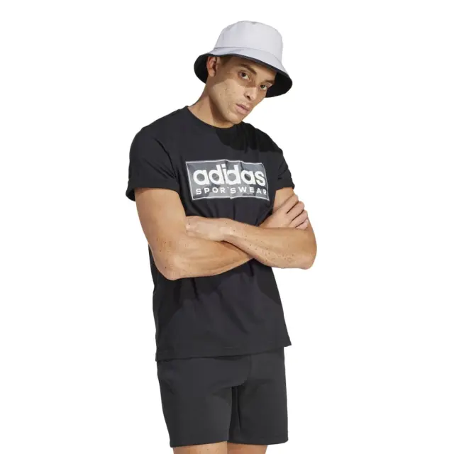 adidas Sportswear Camo T-Shirt (IR5825-Black) - Μαύρο - L 3