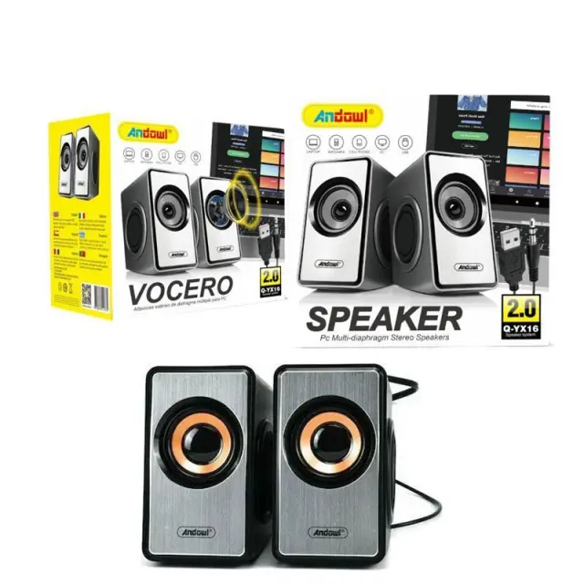 Andowl Q-YX16 Ηχεία Υπολογιστή 2.0 με Ισχύ 3W - Andowl Speaker 075943