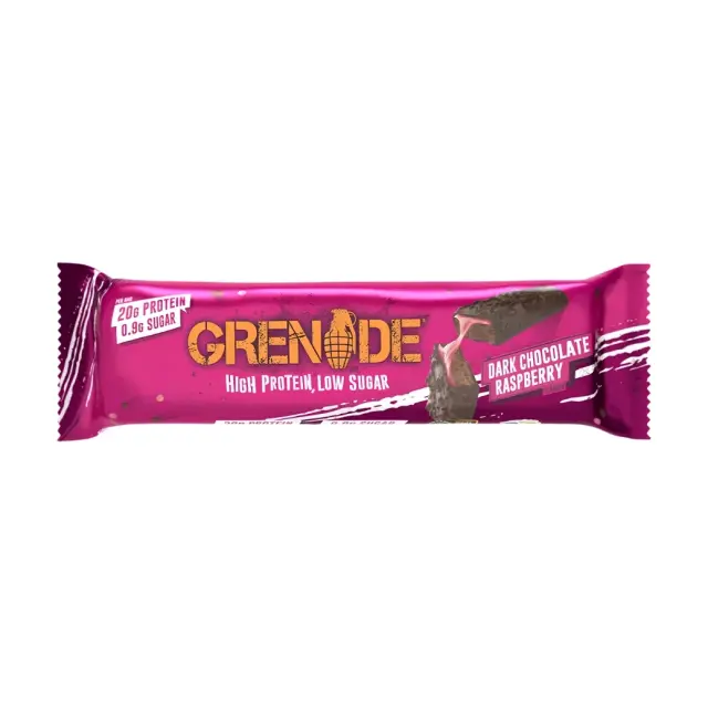 Grenade Dark Chocolate Raspberry Protein Bar 60g