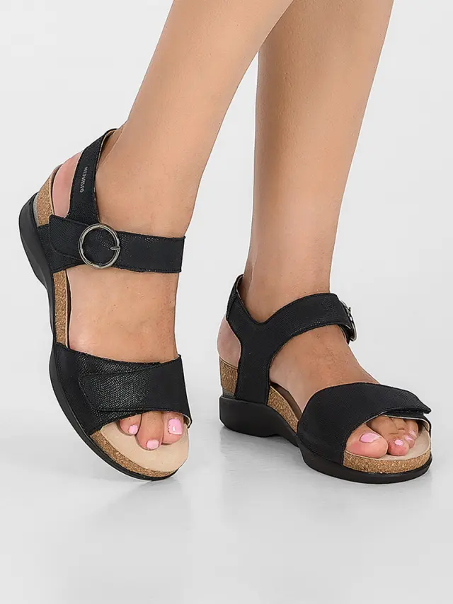 Mephisto Πέδιλα Γυναικείο δέρμα Nubuck Μαύρο MEP/ORIANA BLACK 2