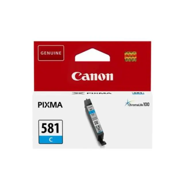 Canon CLI-571 Γνήσιο Μελάνι Εκτυπωτή InkJet Κυανό (0386C001)