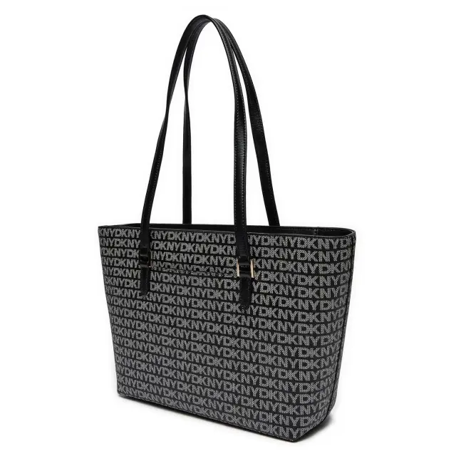 Γυναικεία Τσάντα Ώμου DKNY Bryant R42AYE20-XLB Μαύρη Logo Μαύρο - One Size 2