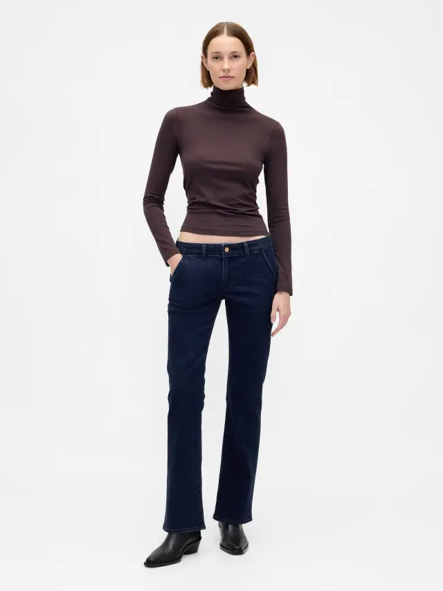 Low Rise Long & Lean Τζιν Dark rinse