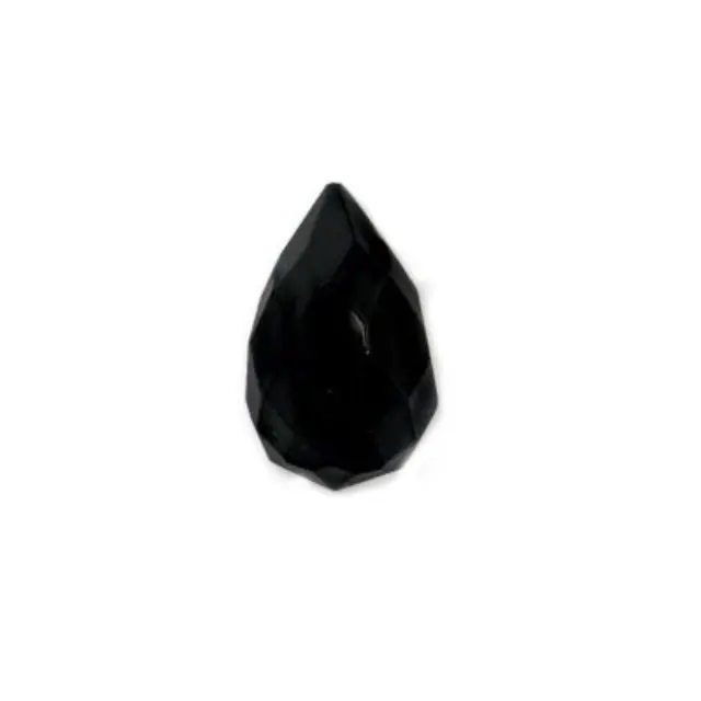 Ορυκτό Γυαλί Μαύρο Πρισματικό Δάκρυ 15x24mm - 1τεμ