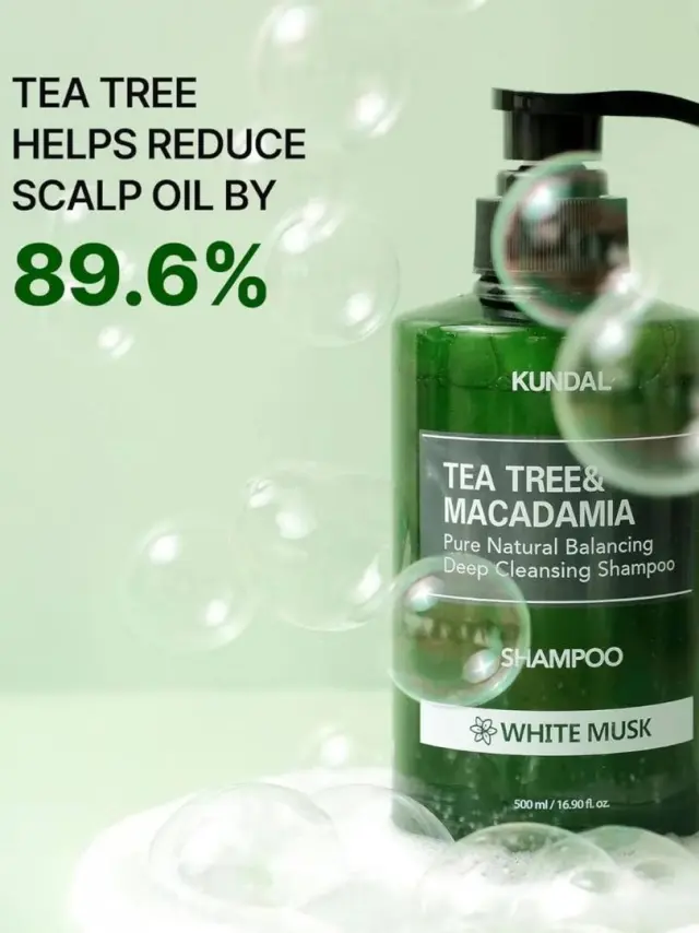 Kundal Tea Tree & Macadamia Deep Cleansing Shampoo- Σαμπουάν καθαρισμού White Musk 3