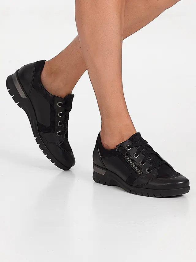 Mephisto Sneakers Γυναικείο δέρμα/δέρμα Nubuck Μαύρο MEP/MONIKA BLACK 2