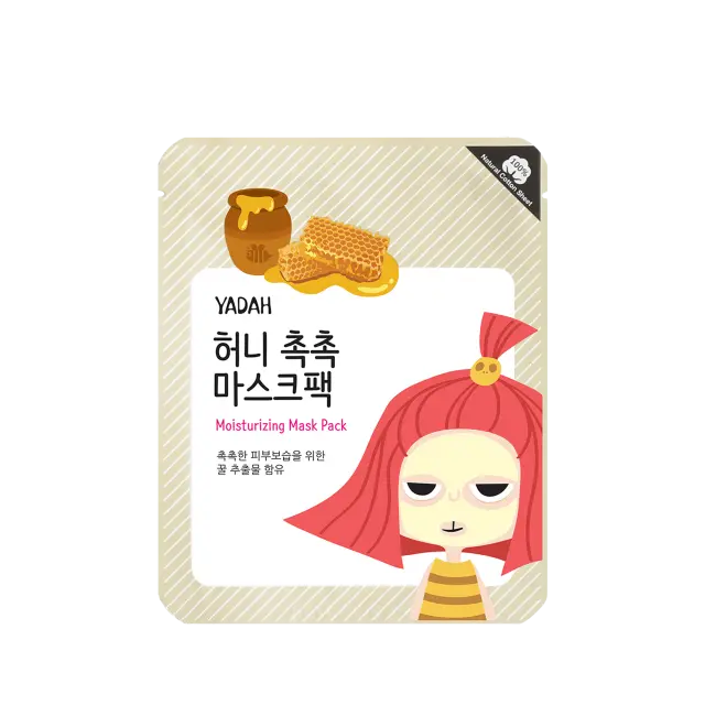 Yadah Moisturizing Mask Pack Ενυδατική Υφασμάτινη Μάσκα Προσώπου με Μέλι, 1τμχ