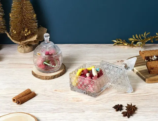 Διακοσμητική Φοντανιέρα Home Deco Factory με καπάκι και διαστάσεις 9.9x9.9x15.3cm KA6235 3