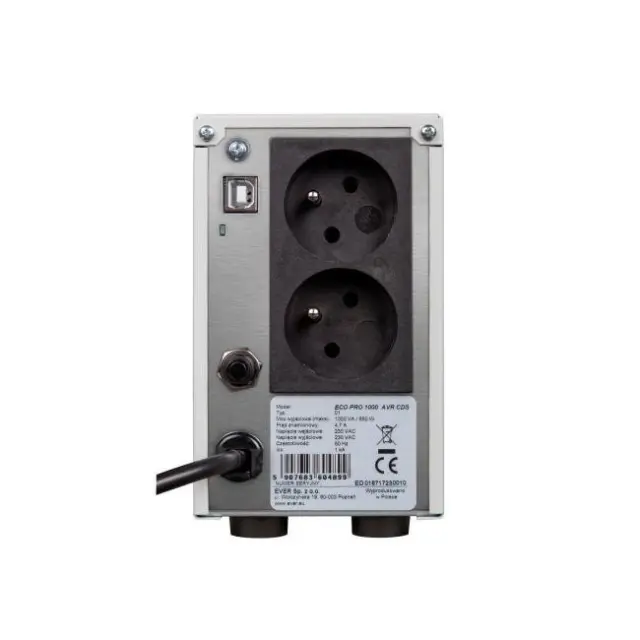Ever UPS Eco Pro 1000 AVR CDS 1000VA 650W White (W/EAVRTO-001K00/00) 2