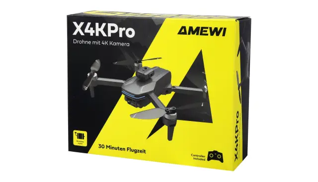 AMEWI AMXFlight X4KPro Τηλεκατευθυνόμενο Drone με Κάμερα 4K, Brushless Κινητήρες & 2 Μπαταρίες 25363 3