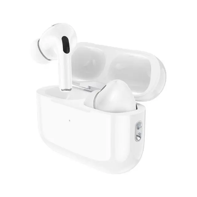 Hoco EW51 In-ear Bluetooth Handsfree Ακουστικά με Θήκη Φόρτισης Λευκά 2