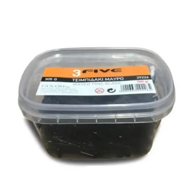 3Five Τσιμπιδάκια Μαλλιών Μαύρα 500gr