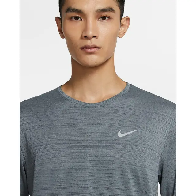 Nike Dri-FIT Miler Long-Sleeve (CU5989-084) - Ανθρακί - S 3