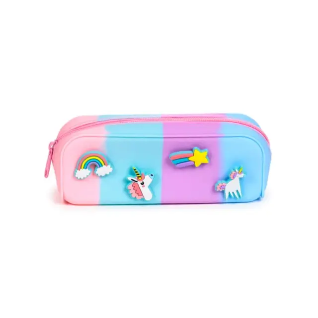 Puckator 3D Κασετίνα σιλικόνης / Silicone Pencil Case with Charms: Unicorn Magic