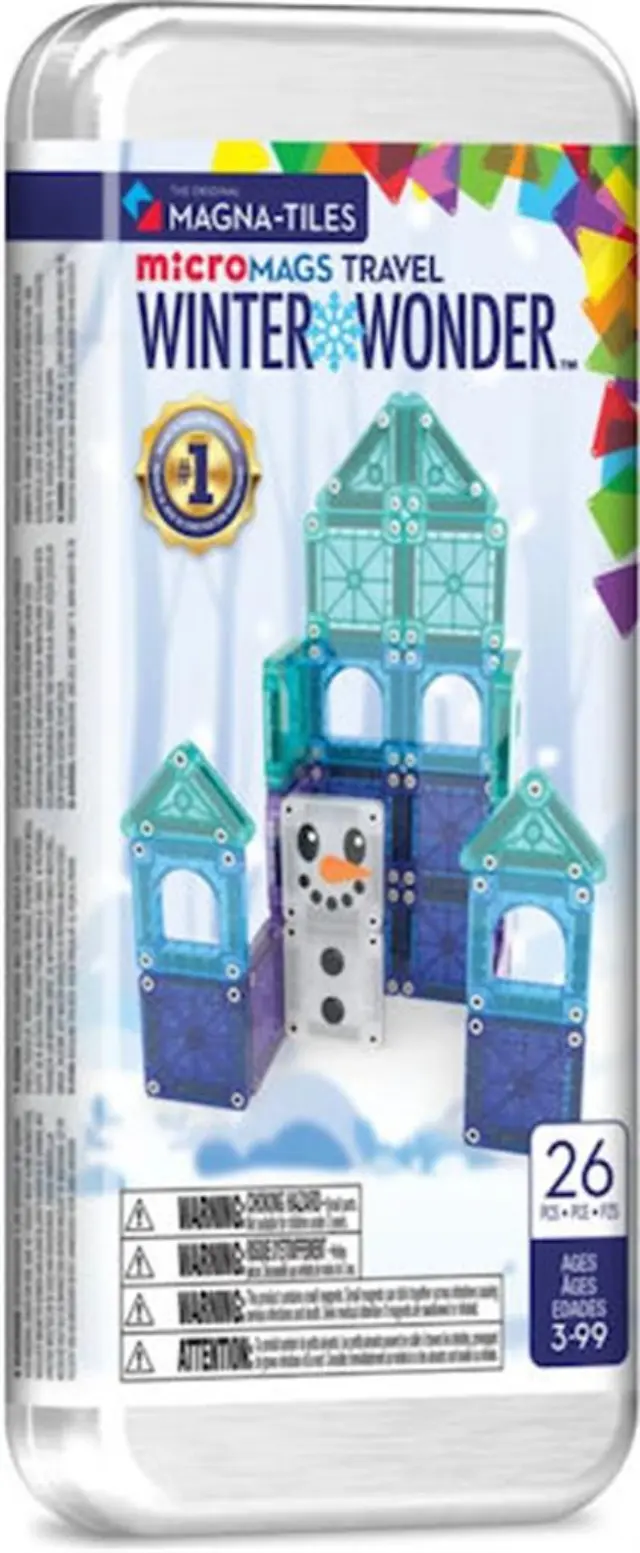 Magna-Tiles Μαγνητικά Πλακίδια MicroMAGS Winter Wonder Travel Set 26 Κομμάτια (3+ ετών) 254026WW
