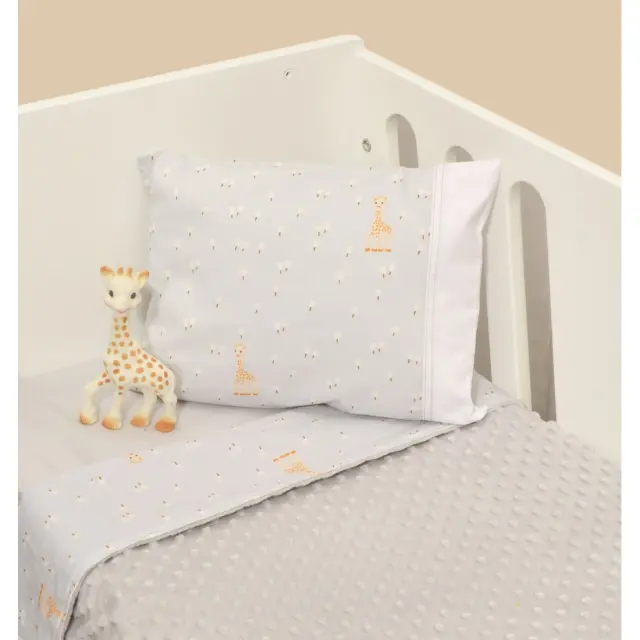 Κουβέρτα Κούνιας Διπλής Όψης Minky Design 505 Sophie La Girafe