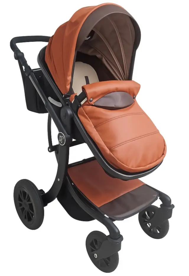 Πολυκαρότσι Μετατρεπόμενο 3σε1 με Car Seat 0-13kg Sofie Moni Orange Leather 3800146234461 3