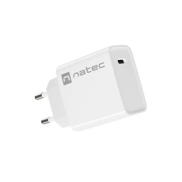 Natec Φορτιστής Ribera 20W USB-C White (NUC-2059)