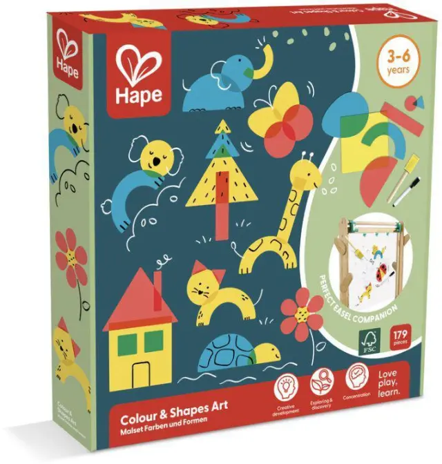 Hape Early Explorer Colour and Shapes Art – Σετ Δημιουργίας με Σχέδια και Χρώματα