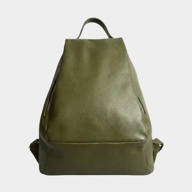 Δερμάτινη Τσάντα Πλάτης Made in Italy 1022335 Λαδί - ONESIZE