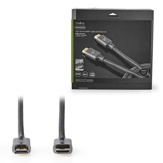Καλώδιο Premium High speed HDMI with Ethernet, HDMI αρσ. - HDMI αρσ. 10.00m.