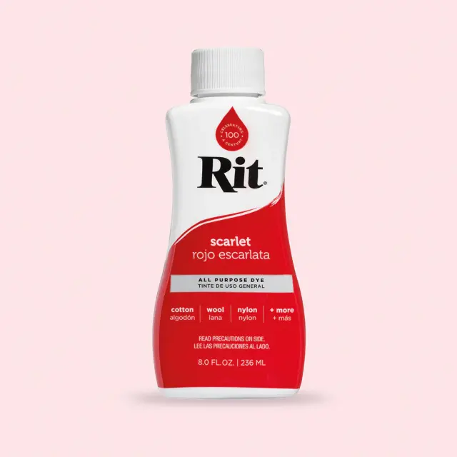 RIT DYE Liquid All-Purpose Βαφή Υφασμάτων – Scarlet 236ml 2