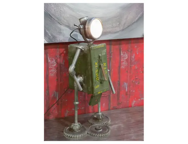 Επιτραπέζιο μεταλλικό φωτιστικό Robot (74939) με λαμπτήρα Ε27 και διαστάσεις 32x22x72cm 74939 2