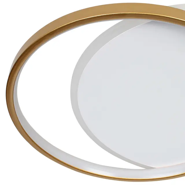 Φωτιστικό οροφής LED 53W 46x39x5,5 εκ. χρυσό με controller - GLOBOBOX 2