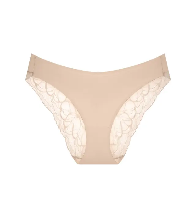 Triumph Σλιπ Body Make-Up Illusion Lace Highleg Tai Μπεζ 2