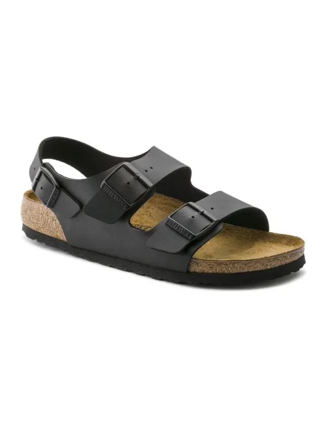 Birkenstock Πέδιλα Unisex Birko-Flor(ανθεκτικό υλικό της Birkenstock-επιτρέπει την επαφή με το νερό) Μαύρο BIR/MILANO 034793 BLACK - 46 2