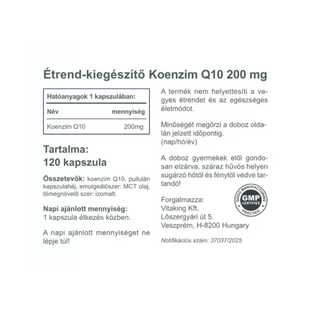 Vitaking Fermented Plant-Based Coenzyme Q10 200 mg 2