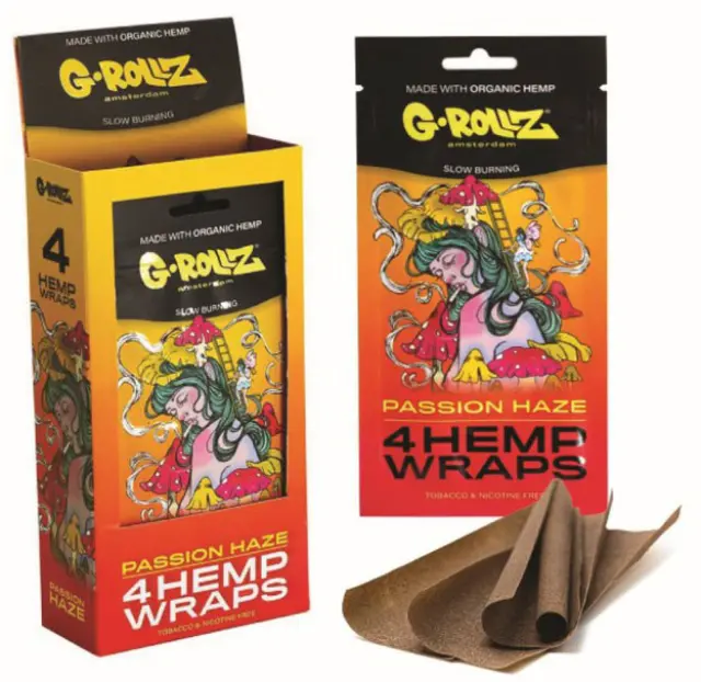 G-Rollz Blunt Hemp Wraps Πουρόφυλλα - Passion Haze 4φ 2