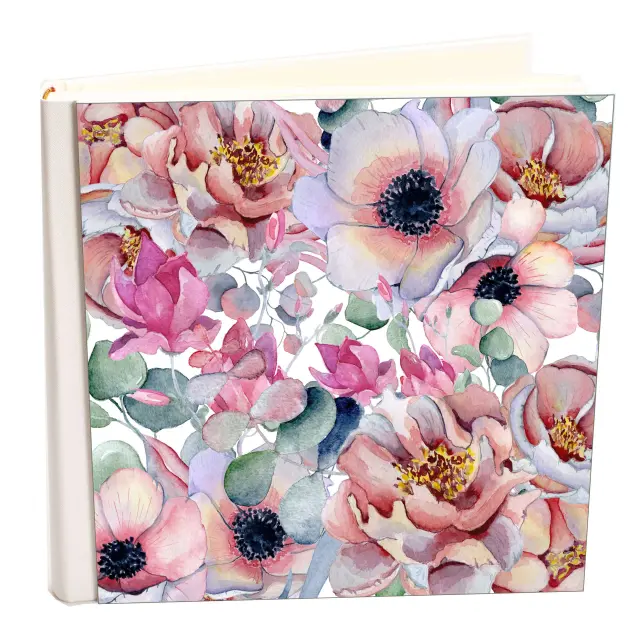 Άλμπουμ my album floral 32 άλμπουμ με ριζόχαρτο 35x35cm και κουτί άλμπουμ