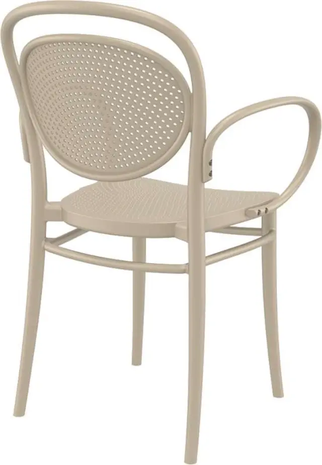 Πολυθρόνα Στοιβαζόμενη MARCEL Dove Grey PP 57x52x85cm 2