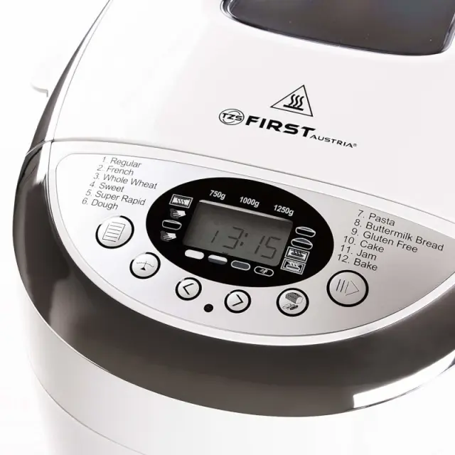 Αρτοπαρασκευαστής 1250g 850W FIRST AUSTRIA FA-5152-3 2