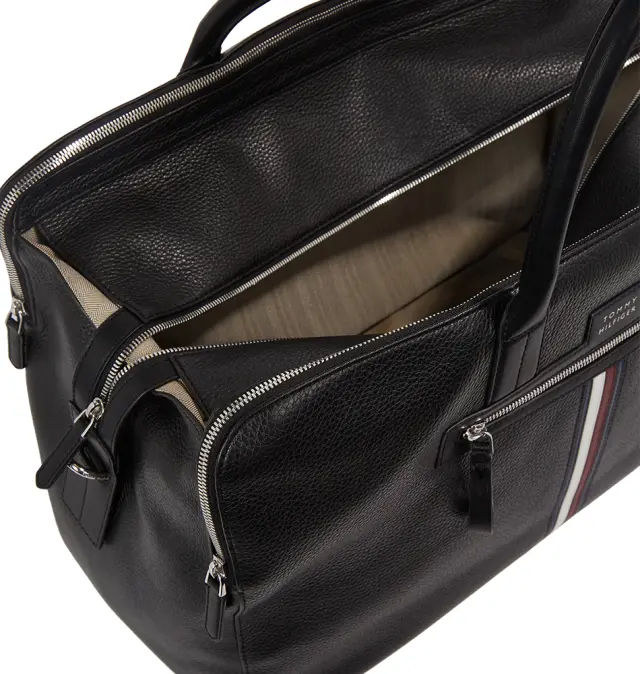 Τσάντα TOMMY HILFIGER 11815 Premium Leather Duffle Μαύρο 3