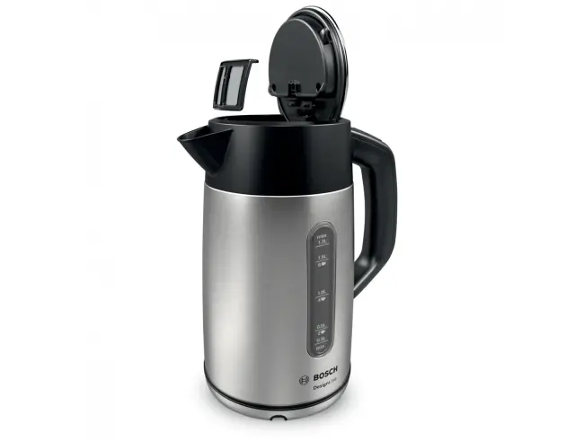 Βραστήρας Bosch DesignLine με χωρητικότητα 1.7L και ισχύ 2400W - Black/Stainless steel TWK4P440 3