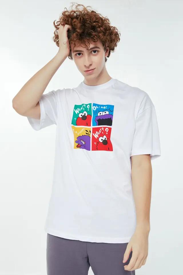 T-Shirt Βαμβακερό Tunes Λευκό